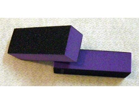 Buffing block violet/zwart 3 side
