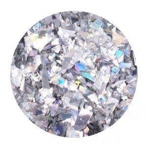 Glitter Flakes silver opalescent