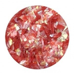 Glitter Flakes Red opalescent